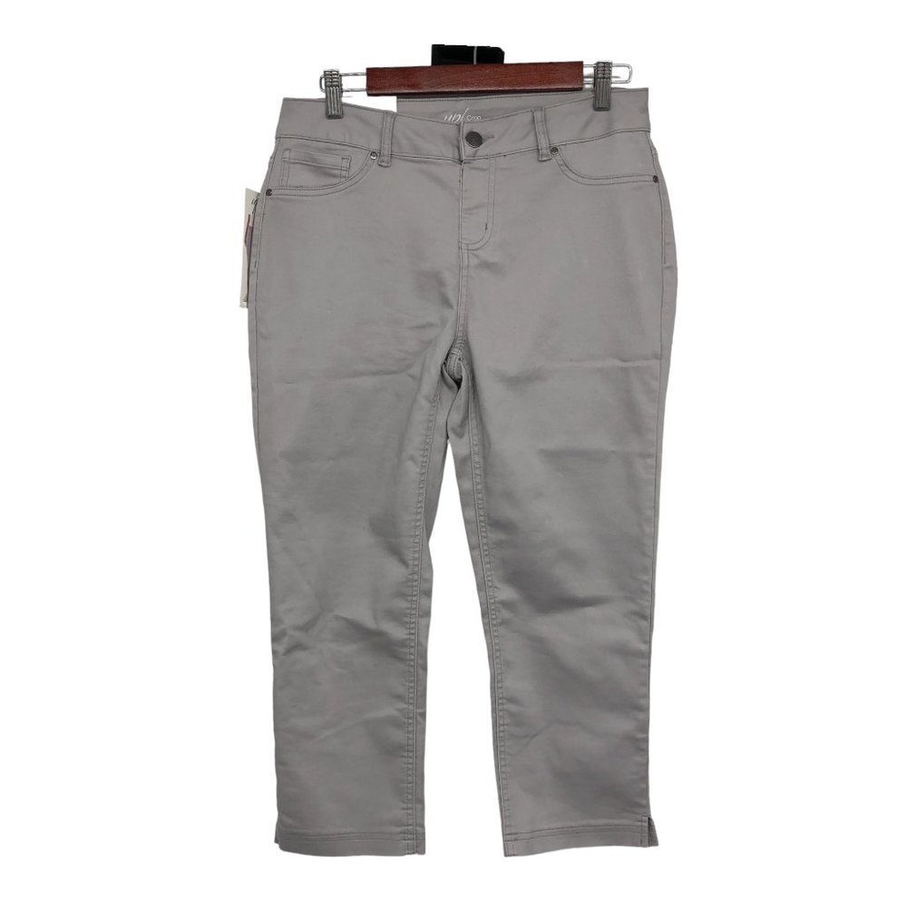NWT Up! Grey Slim Skinny Pullover Pants size 12 - Picture 2 of 14